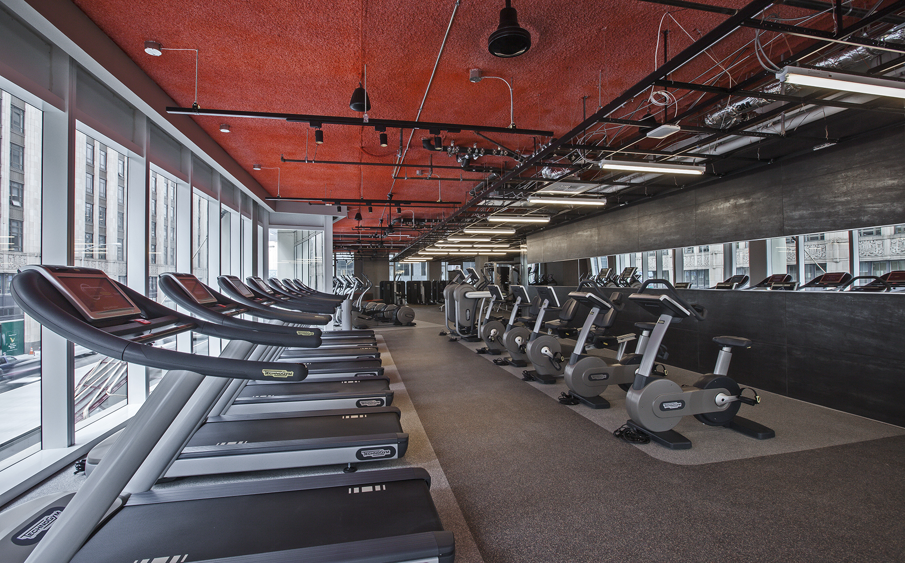 Fitness center with cardio equipment
