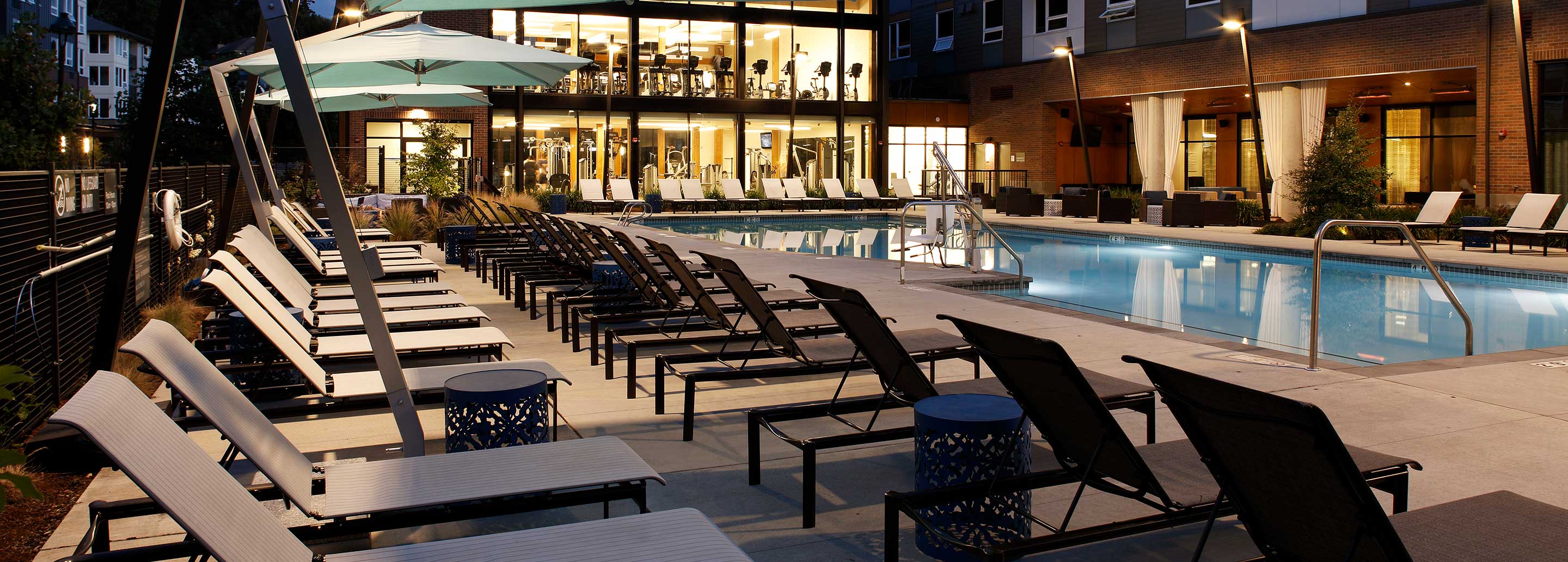 Avalon Newcastle Commons pool and sundeck